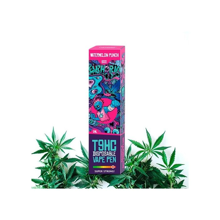 Euphoria Disposable Vape Pen T9HC Watermelon Punch 