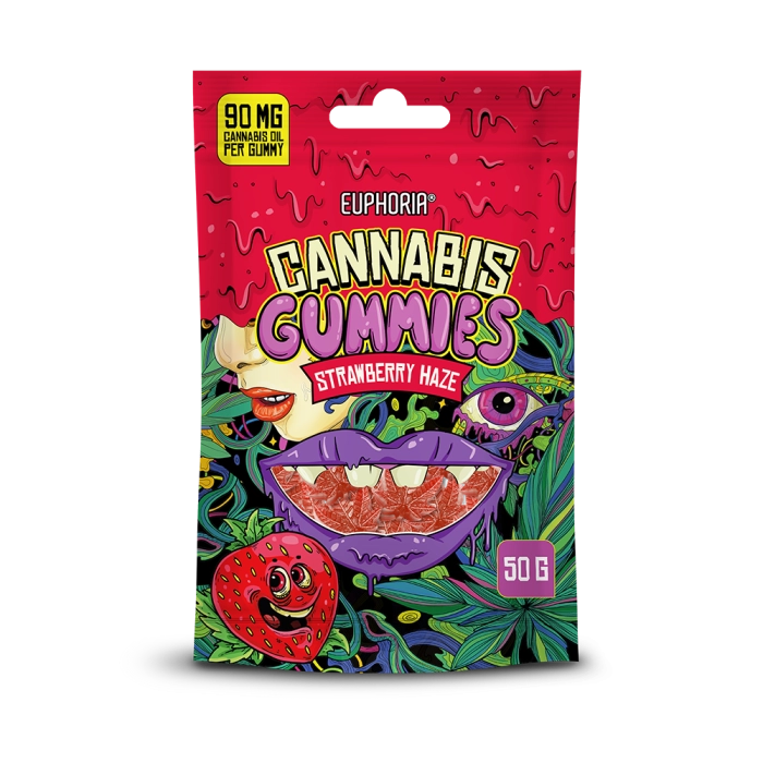 Euphoria Cannabis Gummies Strawberry Haze 