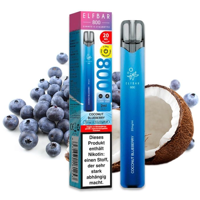 Elfbar 800 Coconut Blueberry Elfbar 800 Coconut Blueberry