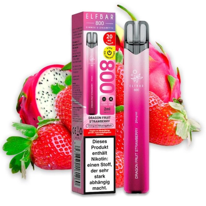 Elfbar 800 Dragon Fruit Strawberry Elfbar 800 Dragon Fruit Strawberry