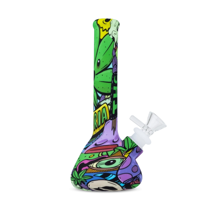 Euphoria Silicon Bong Whimsical Euphoria Silicon Bong Whimsical
