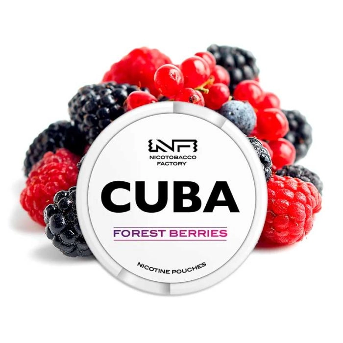 CUBA Nicotine Pouches Forest Berries Medium 