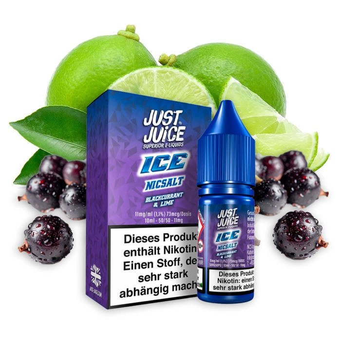 Just Juice Blackcurrant & Lime Ice NicSalt 