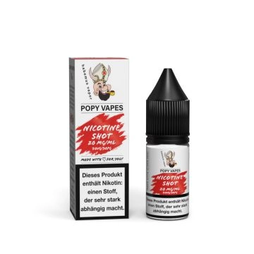 POPY VAPES Nicotine Shot 20mg/ml 70/30 