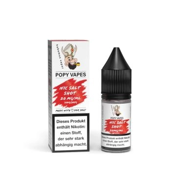 POPY VAPES Nic Salt Shot 20mg/ml 70/30 