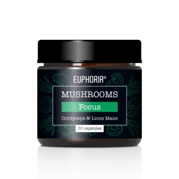 Euphoria Mushrooms Focus Blend Cordyceps & Lions Mane 