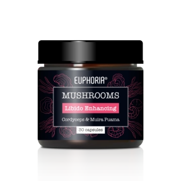 Euphoria Mushrooms Libido Enhancing Blend Cordyceps & Muira Puama 