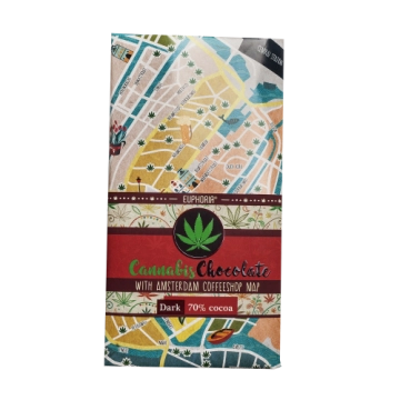 Dunkle Schokolade mit Coffeeshop Karte 