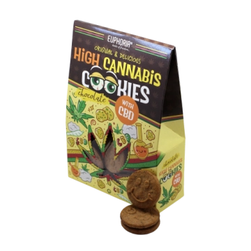 Euphoria Schokoladenkekse mit hohem Cannabisgehalt mit CBD 