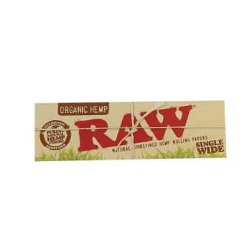 RAW Organic Hemp Single Wide Rolling Papers 