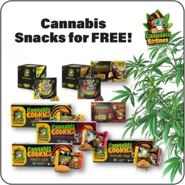 Cannabis Airlines Snacks for FREE 