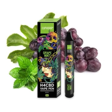 Euphoria H4CBD Disposable Vape Pen Grape Mint 