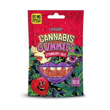 Euphoria Cannabis Gummies Strawberry Haze 