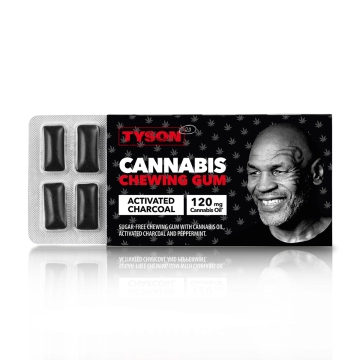 Tyson 2.0 Cannabis Chewing Gum with Activated Charcoal 