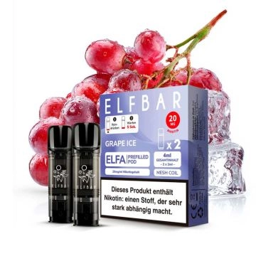 Elf Bar ELFA Prefilled Pods Grape Ice 