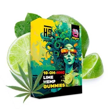 HEAVENS HAZE 10-OH-HHC Gummies Lime Hemp 