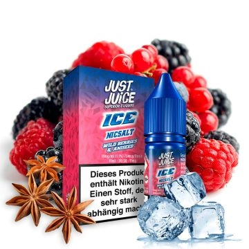 Just Juice Wild Berries & Aniseed Ice NicSalt 